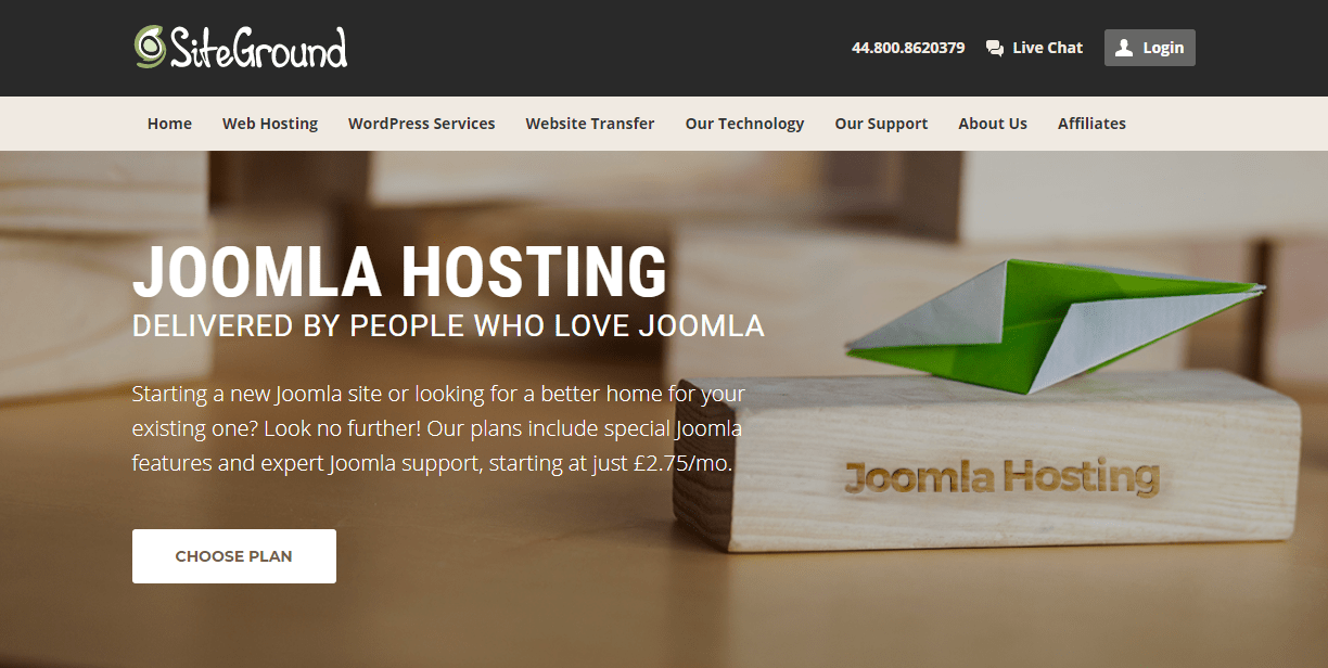 Siteground Joomla Hosting