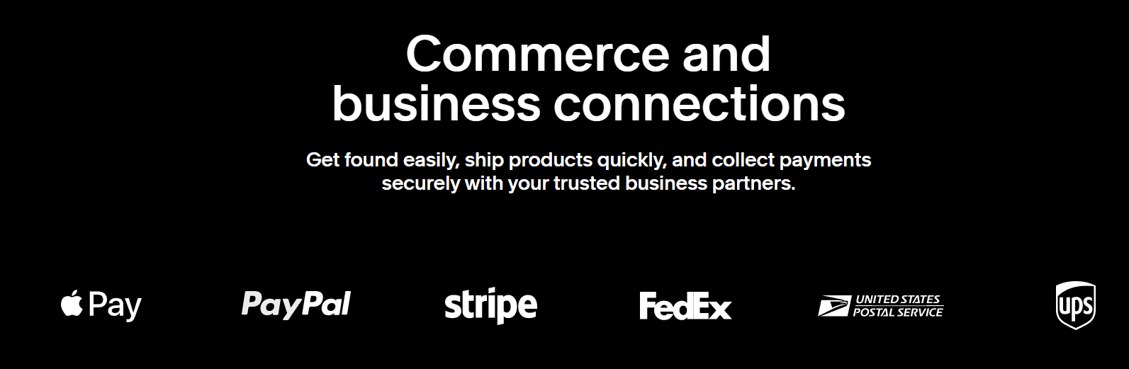 Business connections banner