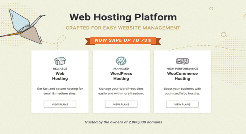 A2 Hosting web hosting platform landing banner