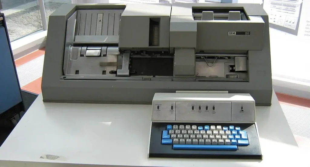 IBM card punch machine. 